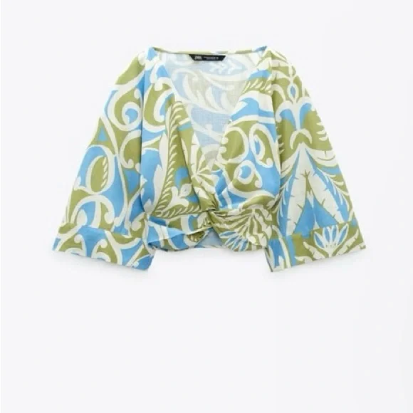 ZARA Crop Top and Wrap Skirt - Matching Set - Picture 3 of 9